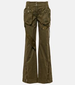 Расклешенные джинсы-карго со средней посадкой Blumarine, Militare