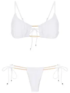 Бикини с текстурированной сеткой Amir Slama, белый