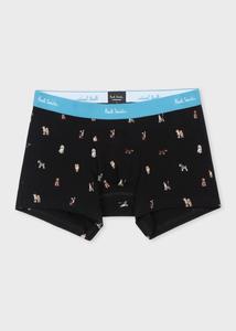 Боксерские трусы "Японская собака" Paul Smith, цвет Black