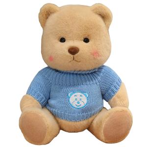Кукла тряпичная girlish heart, милый плюшевый медвежонок с шарнирами и свитером, длина 30см Love Bingqing