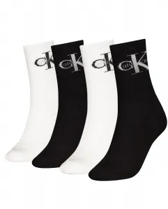 Женские носки средней длины (подарочная упаковка из 4 штук) Calvin Klein, черный