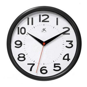 Круглые настенные часы Infinity Instruments Metro, черный