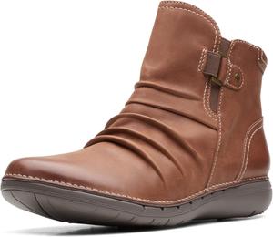 Женские ботильоны Clarks Un Loop Top, Dark Tan Leather