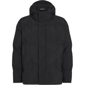 Куртка Zegna с капюшоном и утеплителем down Ermenegildo Zegna, черный