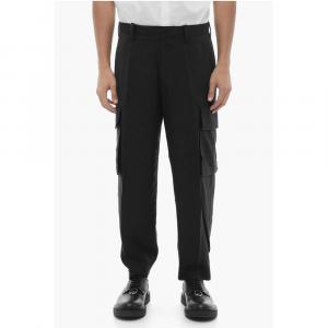 Свободные брюки-карго FIREMAN Neil Barrett, Black