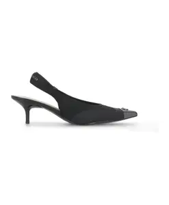 Черные туфли-лодочки с металлическим носком в форме стрелы. Pinko, черный