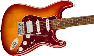 Squier Ограниченное издание Classic Vibe '60s Stratocaster HSS, гриф из лаврового дерева, пластиковая накладка цвета черепахового панциря, отделка Sienna Sunburst