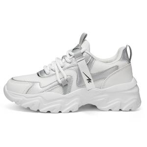 DOUBLE STAR 88 Низкие массивные кроссовки унисекс бело-серебристые, цвет White Silver