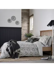 Постельное белье Burleigh x Bedeck Regal Peacock Cotton Percale, цвет charcoal grey