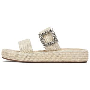 Женские сандалии с резиновой подошвой и противоскользящим покрытием 73Hours, Ecru