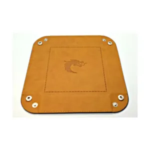 Квадратный лоток для игральных костей - коричневый с синим, Dice Trays (Old School Dice & Accessories)