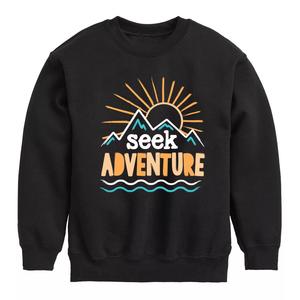 Толстовка с закатом для мальчиков 8–20 лет Seek Adventure Licensed Character, черный