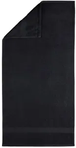 Полотенца Egeria "Диамант", (2 шт.), однотонная программа с узкой каймой, 100% хлопок 50х100 см (2 шт.), черный