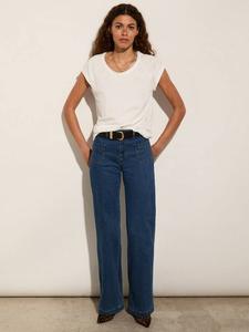 Джинсы robyn из органического хлопка с богатыми широкими штанинами Baukjen, цвет Washed Indigo