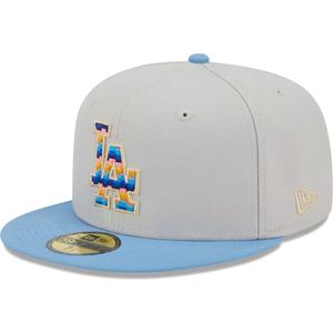 Мужская приталенная шляпа New Era Natural Los Angeles Dodgers Beach Front 59FIFTY