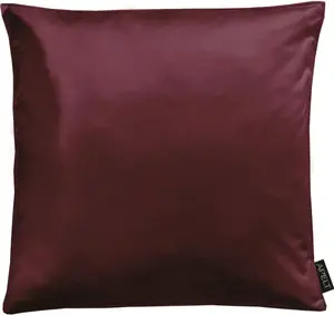 АПЭЛТ декоративная подушка "Алиса", чехол на подушку с наполнителем, 1 шт APELT 45х45 см, цвет beere + unifarben