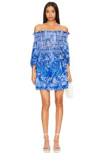 Мини-Платье бритни Poupette St Barth, голубой