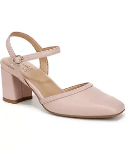 Туфли на каблуке с квадратным носком и ремешком на щиколотке Wave Naturalizer, розовый