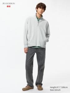 Прямые джинсы (удлиненные) Uniqlo, 07 grey