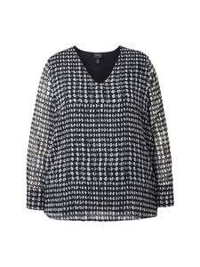 Черная блузка сверху Ulla Popken