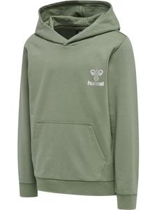 Детская толстовка с капюшоном зеленого цвета Hummel