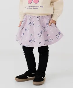 Флисовая юбка с принтом по всей поверхности Chil2, цвет B Flower/Lavender