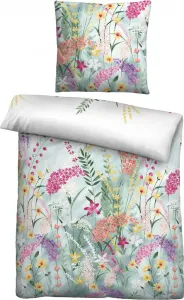 Постельное белье цветное 1x 155x220 см + 1x 80x80 см Biberna