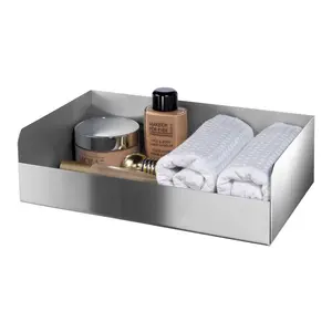 Прямоугольный органайзер для ванной Windisch, хром