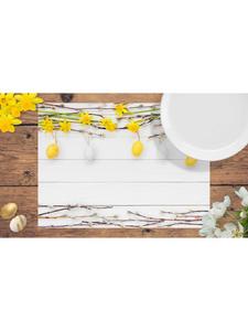 Tischsetmacher.de Набор салфеток/подставок под тарелки «Прекрасная пасхальная композиция с мини-яйцами», 12 предметов