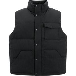 PEACEBIRD MEN Жилет мужской Black 1 Stand Collar Others