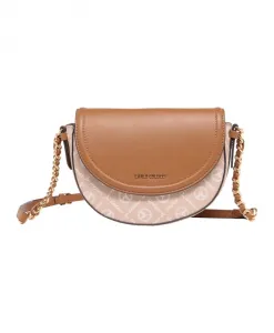 Стильная сумочка с логотипом Carlo Colucci, бежевый