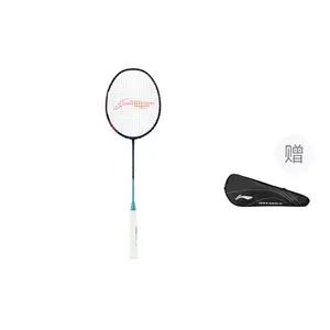 LINING Thunder 50 Full Carbon бадминтонная ракетка атакующего типа с утяжеленной головкой, жестким стержнем, верхний класс 675mm blue green