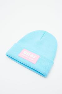Шапка-бини с пастельным логотипом для девочек Beat Girlz Club, синий