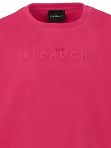 Футболка с тисненым логотипом John Richmond Junior, розовый