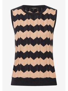 Жилет-свитер бежево-черного цвета More & More