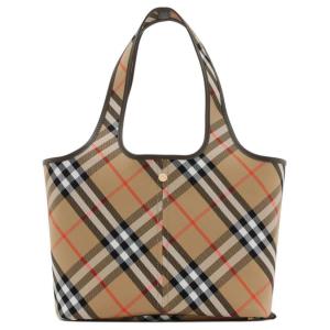 Burberry Женская сумка-шоппер, сумка через плечо, дамская сумочка из 100% хлопка, коричневого цвета
