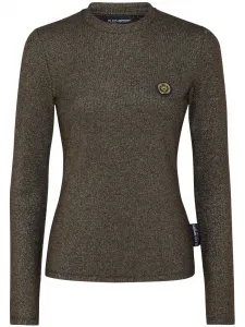 Футболка с логотипом Plein Sport, золотой