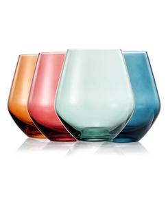 Набор из 4 бокалов для вина без ножки Khen Pastel Muted The Wine Savant, мультколор