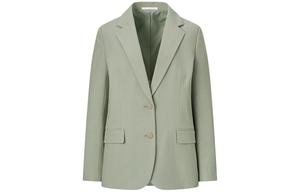 Деловой костюм женский зеленый Uniqlo