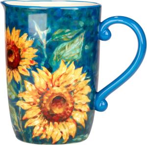 Certified International Golden Sunflowers кувшин 340 мл, 27,3 x 17,1 x 22,2 см, мультиколор