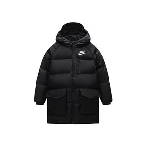 Nike Пуховая куртка черного цвета для детей от 3 до 7 лет