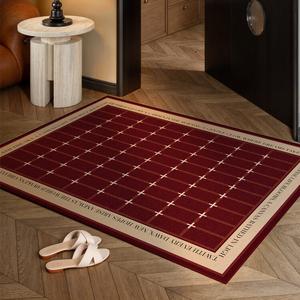 Xinglianxin Ковер 120x140 см для прихожей в новогоднем стиле, нескользящий, грязеотталкивающий, из хлопка