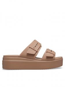 Шлепанцы Crocs Brooklyn Low Wedge Sandal W, бежевый