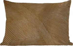 Подушка для улицы - Текстурированная - Натуральная - Искусственная - Ротанг - 50x30 см - Устойчива к погодным условиям - Подушка для отдыха - Подушка для дивана - Украшение для гостиной MuchoWow