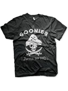 Футболка Never Say Die Big Tall T-Shirt черного цвета The Goonies