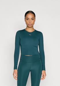 Топ Puma Long sleeved top, Green Terrain/Dark Green
