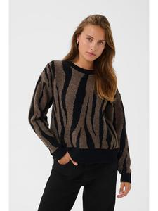 Kaffe Свитер черно-коричневого цвета