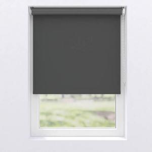 Рулонная штора блекаут 60/190 см, антрацитовый