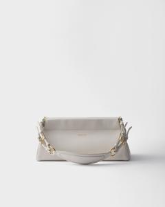 Сумка Prada Enchaîné из кожи средних размеров Prada, белая