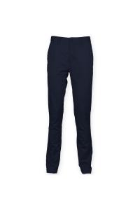 Брюки-чиносы стрейч с высоким содержанием хлопка Front Row, темно-синий